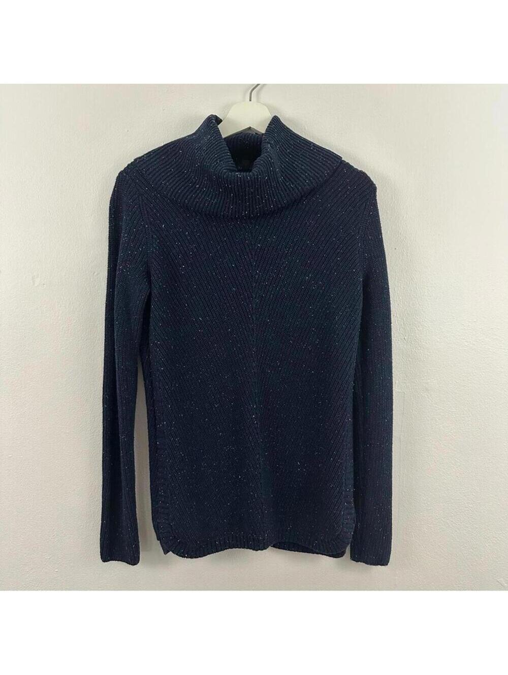 Talbots Navy Mock Neck Sweater Women's Size XS